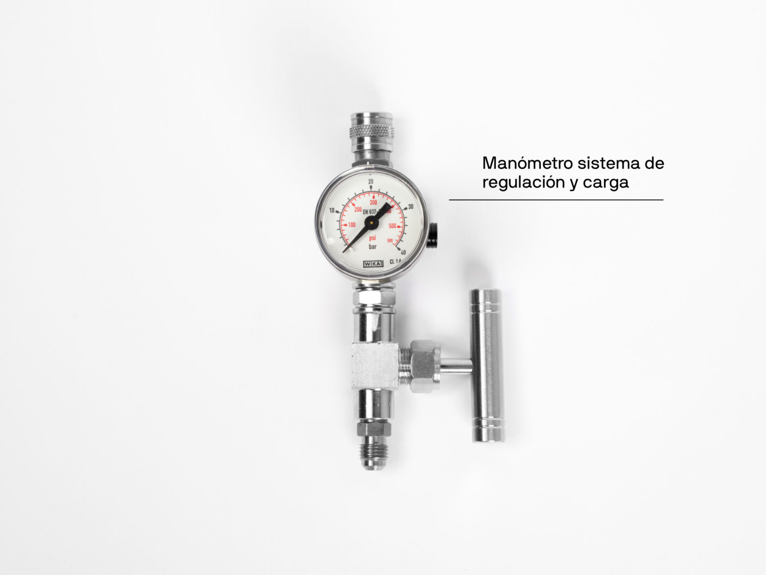 Manómetro sistema de regulación y carga